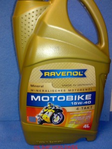 RAVENOL Motobike 4-T 15W40 4l  JASO MA2 API SL 