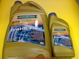 Zestaw do wymiany oleju w  automatycznej skrzyni  biegów DP0 , AL4 - 5/4 HP 5l