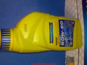 olej RAVENOL MZG SAE 80W-90 1l API GL-4,  MIL-L-2105 D