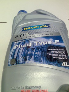 olej do skrzyni biegów automatycznej RAVENOL ATF Fluid Type F 4l Borg-Wagner,Ford,Volvo