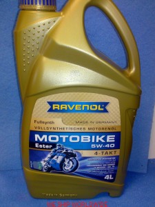 RAVENOL Motobike 5W-40 Ester  4l  JASO MA2 API SM 