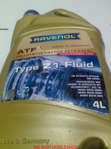 olej ATF Type Z1 Fluid 4l Honda BMXA, SLXA, SPCA, BDRA, SMLA, SDMA, MZHA, MZJA, MKZA, GPPA, BAYA, MAYA, SMMA