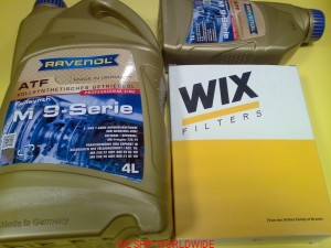 Zestaw do wymiany oleju w  automatycznej skrzyni  biegów Mercedes 722.7