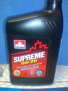 SUPREME 5W-20 PETRO-CANADA JEEP CHRYSLER DODGE GM