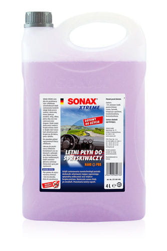 płyn do spryskiwaczy SONAX Xtreme - gotowy letni płyn do spryskiwaczy 4l nano pro 272405 Wrocław