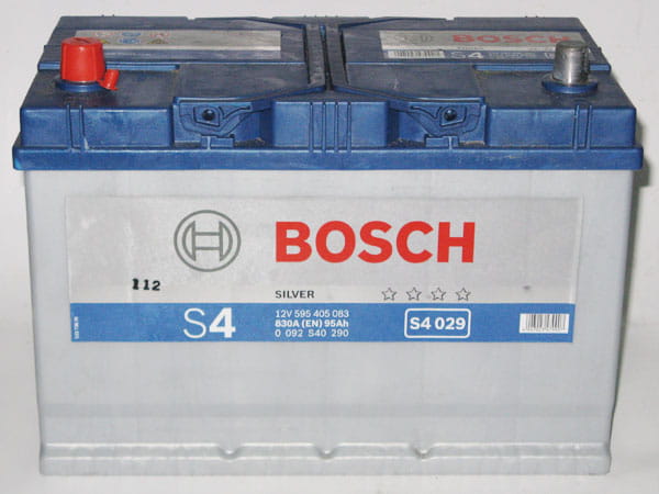 Akumulator NISSAN TERRANO I (WD21) NISSAN TERRANO II (R20) NISSAN URVAN E24 BOSCH 95AH 830A JL+ 12V BOSCH SILVER  S4.029 WROCŁAW