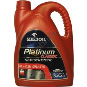 olej  10W40  10w-40 ORLEN PLATINUM CLASSIC 4,5L BENZYNA  półsyntetyk ,semisynthetic Wrocław (1)