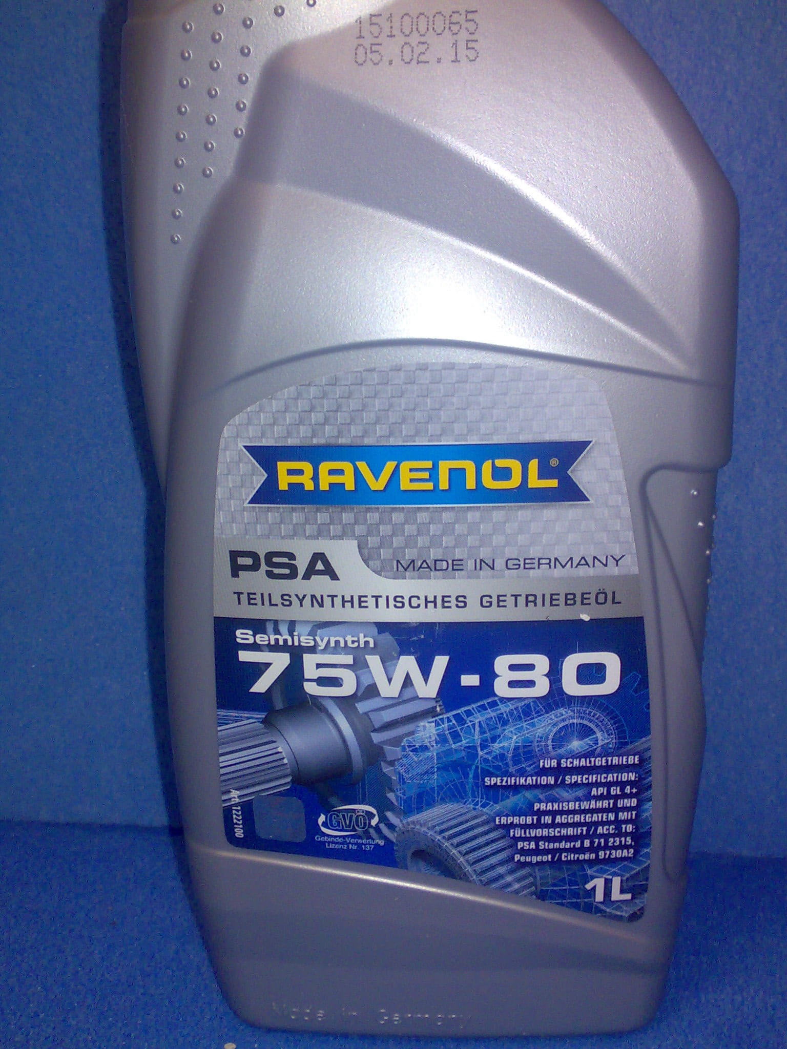 olej przekładniowy do skrzyni manualnej Renault Clio II 1.2 16V 1.4 16V 1.6 16V 1998-2009 RAVENOL PSA 75W80 1l 