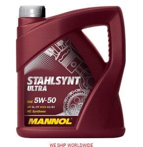 Olej MANNOL Stahlsynt Ultra 5W-50 5W50 4L SL/CF JAK MOBIL 1