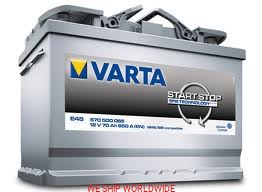 AKUMULATOR 70Ah 650A  VARTA START STOP  E45 ALFA ROMEO  GIULIETTA (940)  FIAT DOBLO (263)