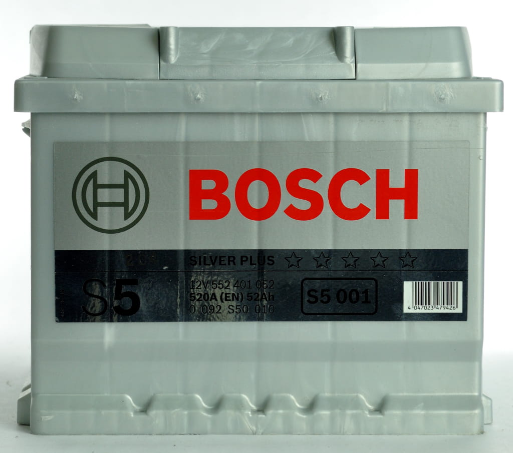 Akumulator BOSCH SILVER PLUS 52AH 520A P+ 12V BOSCH S5.001  0092S50010, 552401052, S5001,Wrocław 
