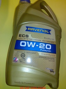 olej Ravenol 0W-20 ECS 5l Ford WSS-M2C947-A, GM 6094M, Honda/Acura HTO-6, Chrysler MS-6395