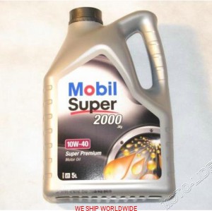 Olej Mobil  Super 2000 10W40 10W-40  BENZYNA 5L PÓŁSYNTETYK, SEMISYNTHETIC  Wrocław (1)
