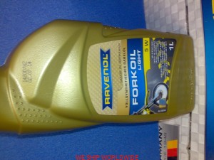 Olej RAVENOL Fork Oil Synthetic 5W LIGHT 1l do lag do amortyzatorów