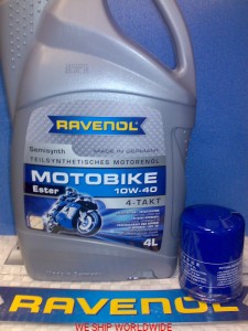 YAMAHA FJR 1300 YAMAHA FJR1300  2001- olej 10W40 ESTER 4L + filtr oleju -zestaw do wymiany oleju