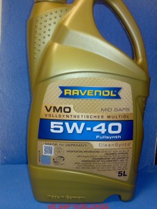 olej Ravenol 5W40 5W-40 VMO 5l AUDI  VW G 052 167 M2  G052167M2  G 052 167 M4  G052167M4