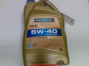 olej silnikowy 5W-40 5W40 5l  RAVENOL HCS  Renault RN0710,Opel GM-LL-B-025, Porsche,VW 502.00, VW 505.00