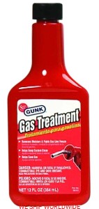 Gunk - GAS TREATMENT 354 ml dodatek do benzyny ,uszlachetnia ,czyści wtryski  z USA